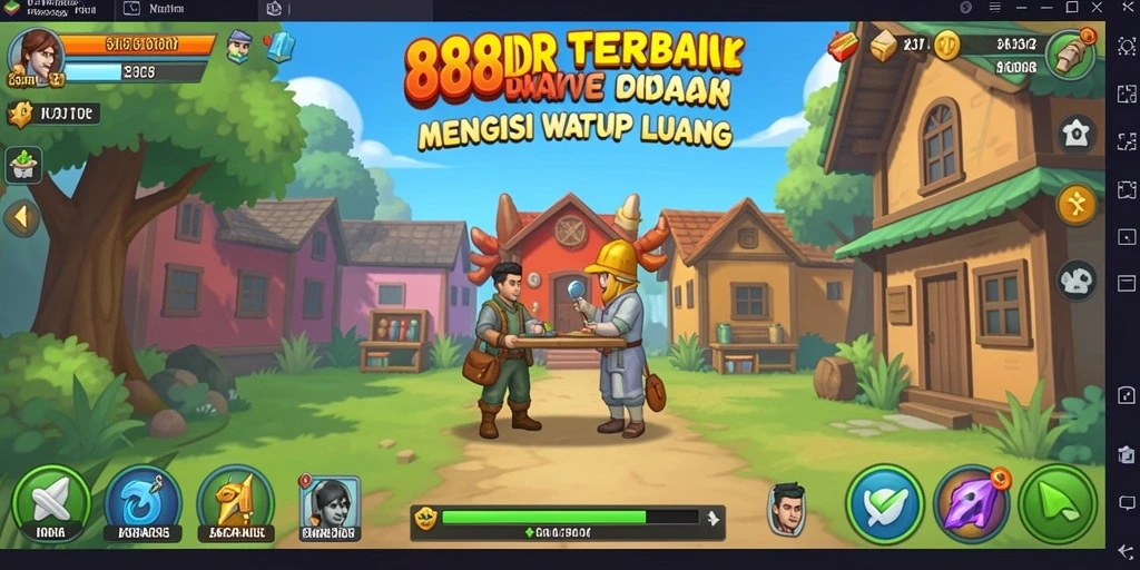 Tampilan gameplay seru dan menyenangkan dari 888IDR, penuh aksi idle.