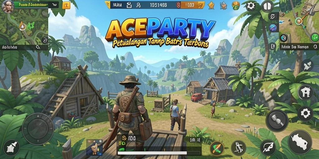 Ilustrasi gameplay Open World yang memikat di ACEPARTY.