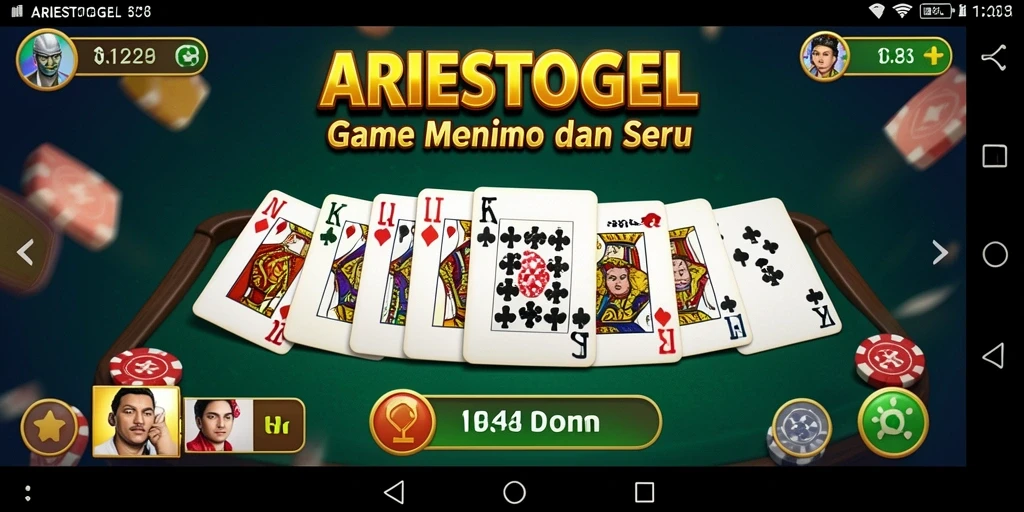Tampilan gameplay ARIESTOGEL yang seru dan interaktif.