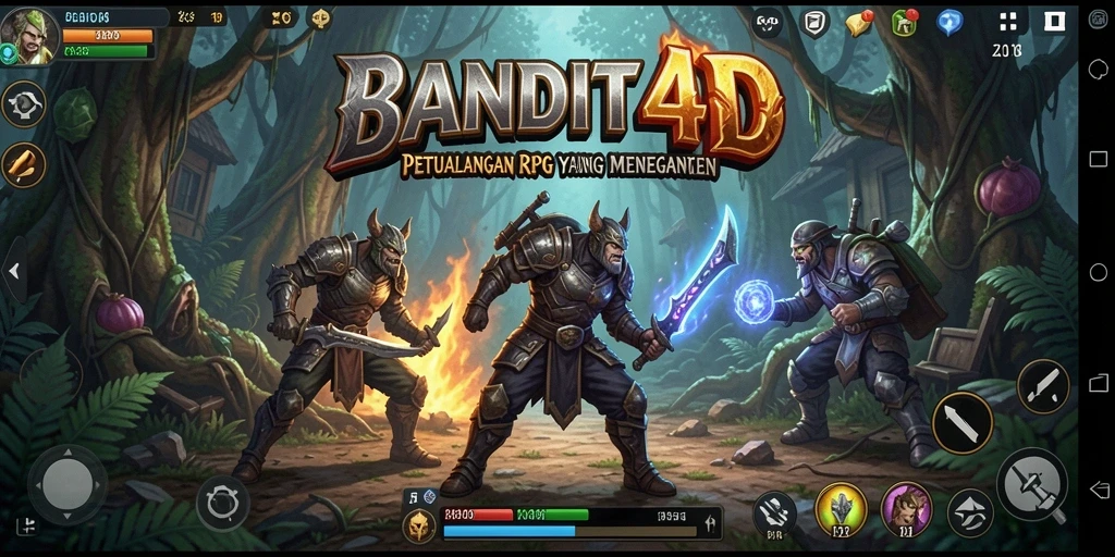 Tangkapan layar menarik dari gameplay BANDIT4D menunjukkan petualangan RPG yang mendebarkan.