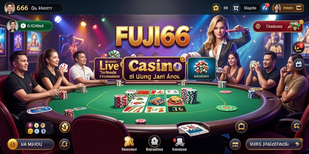 Tampilan gameplay menarik FUJI66 dengan dealer profesional.