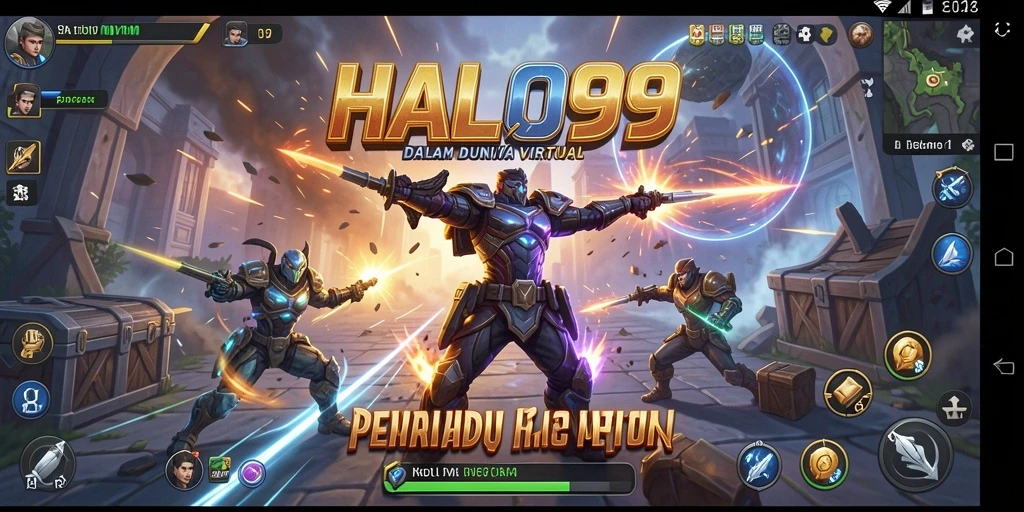 Tangkapan layar menampilkan aksi seru dalam pertarungan HALO99.