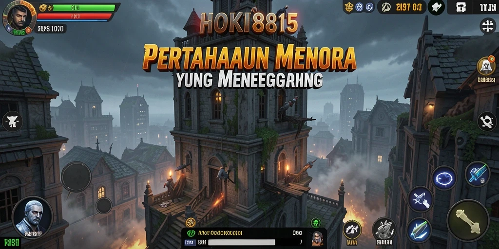 Tampilan gameplay HOKI8815 yang mendebarkan dalam mode Tower Defense.