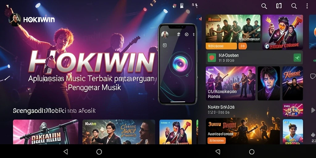 Tampilan gameplay HOKIWIN saat memainkan lagu favorit dengan teman.
