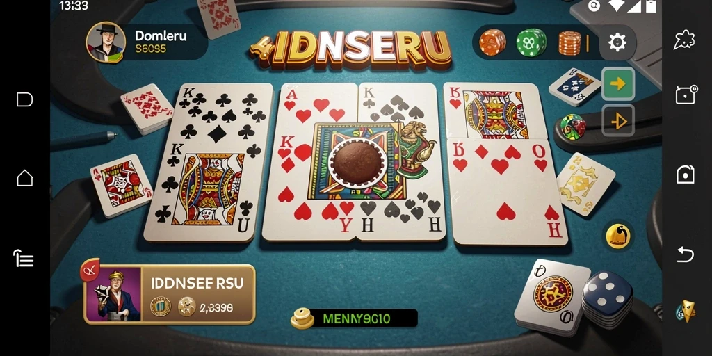 Tampilan gameplay seru di IDNSERU dengan desain yang menarik.