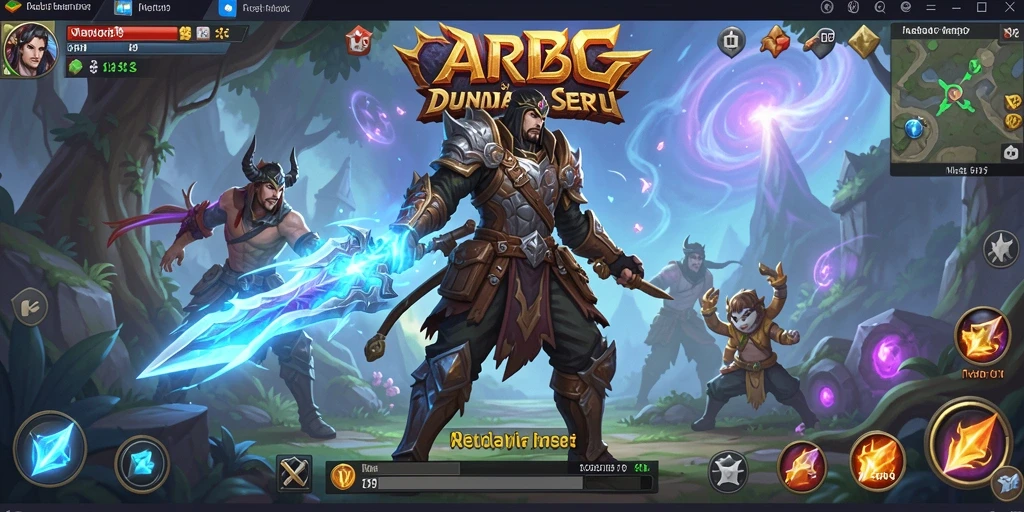 Tangkapan layar gameplay IND89 dengan pertempuran yang intens dalam dunia ARPG.
