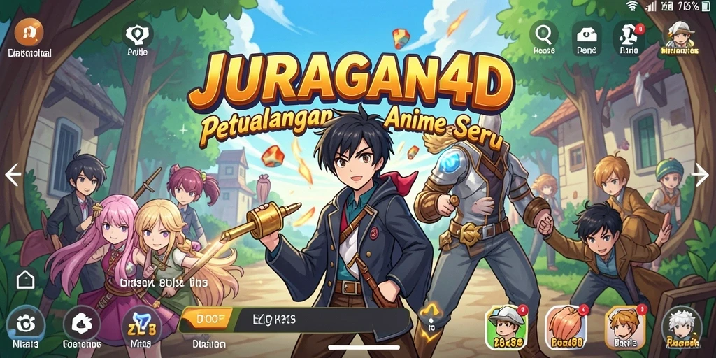 Menampilkan gameplay seru dari JURAGAN4D dengan grafis anime yang memukau.