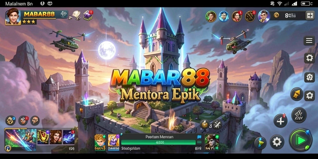 Screenshot menampilkan pertarungan seru dalam game Tower Defense.