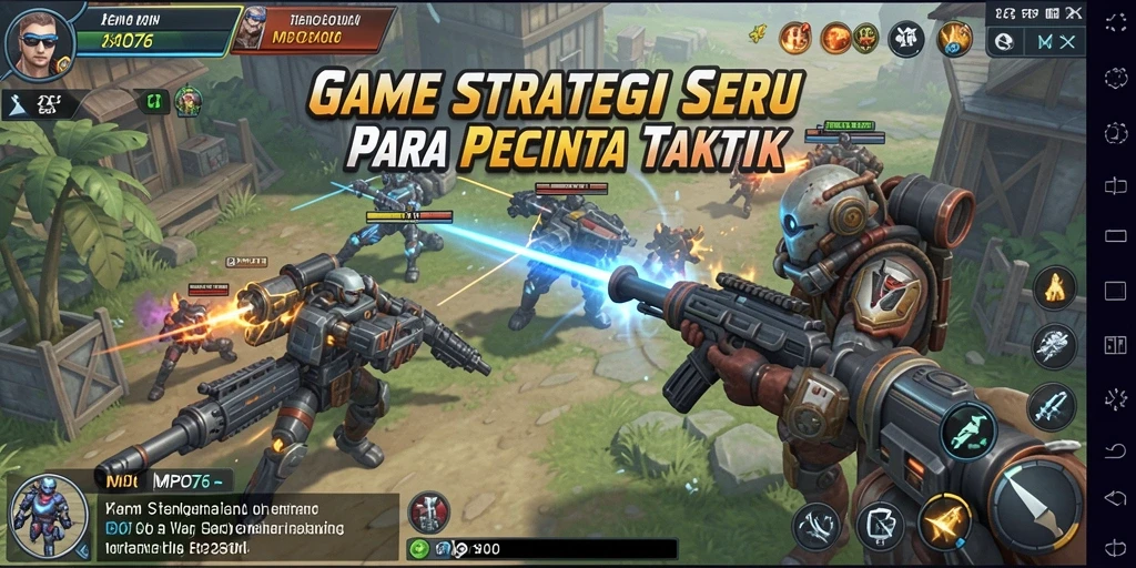 Tangkapan layar MPO76 menampilkan aksi taktis yang mendebarkan dalam gameplay strategi.