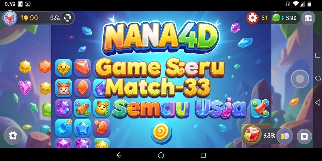 Tampilan gameplay NANA4D yang penuh warna dan menantang.