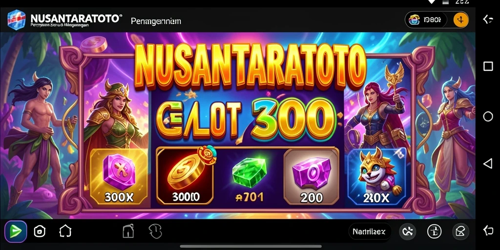 Screenshot gameplay NUSANTARATOTO menampilkan keseruan dan grafis mengagumkan dari permainan Slot.