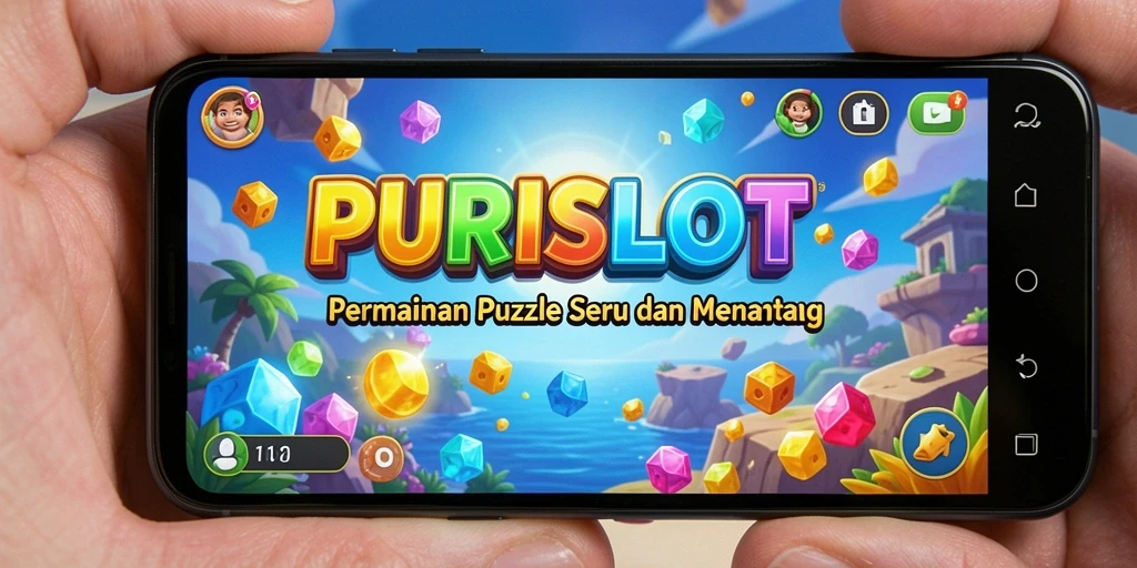 Tampilan gameplay <strong>PURISLOT</strong> yang menantang dan penuh warna.