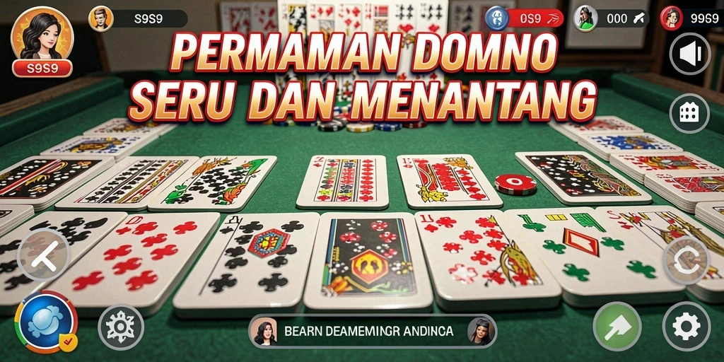 Screenshot gameplay S9S9 menampilkan aksi seru permainan Domino.
