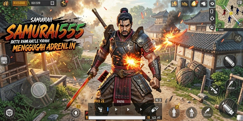 Tampilan gameplay seru di arena SAMURAI555 yang menegangkan.