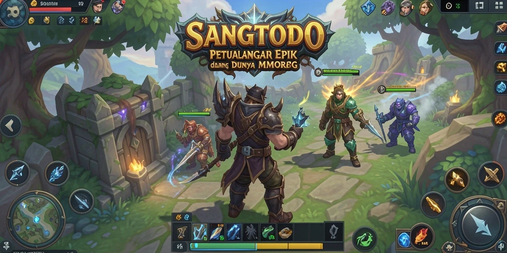 Gameplay seru SANGTOTO dengan aksi pertempuran yang mendebarkan.