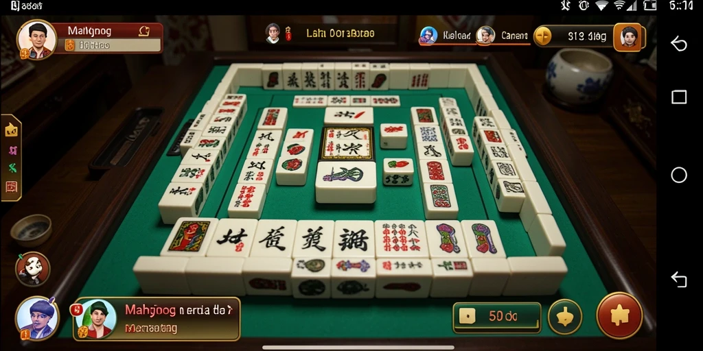 Tampilan gameplay menarik dari T6 saat mencocokkan ubin Mahjong.