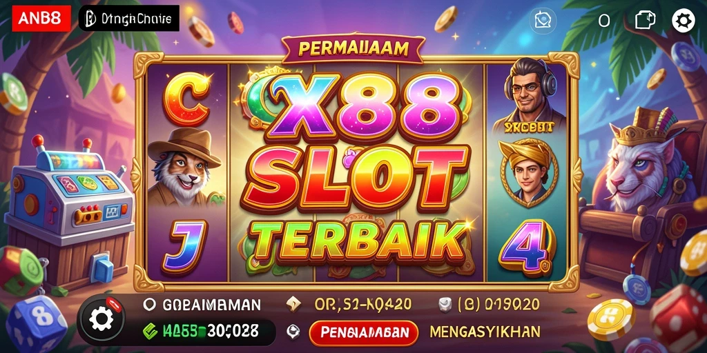 Screenshot utama X88 menampilkan gameplay Slot yang menarik.